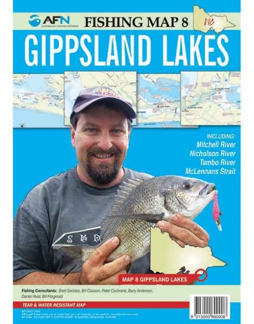 Map GIPPSLAND LAKES MP008