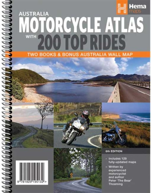 Australia Motorcyle Atlas with 200 Top Rides