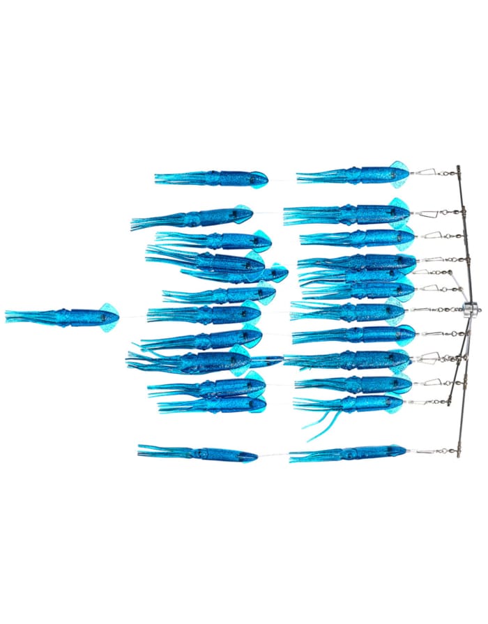 SEA PRO DREDGE 24" WITH 27 SQUIDS - BLUE