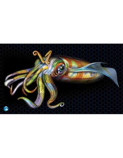 Deluxe Helm Mat Squid