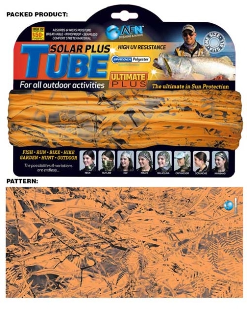 AFN Fluro Orange Camo Solar Plus Tube