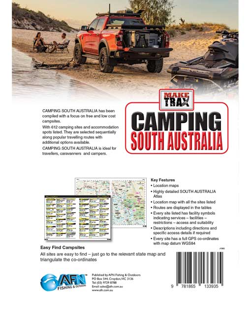 Make Trax Camping South Australia Back Cover