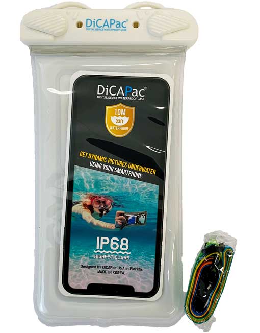 DICAPAC WATERPROOF SMARTPHONE CASE - WHITE