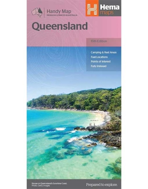 HEMA Queensland Handy Map 15th Edition