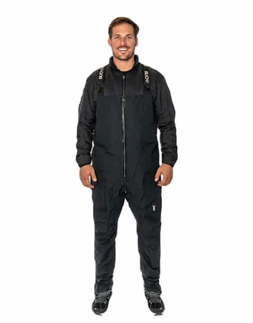 Buck N Bass Reservoir Rain Shell Bib - Black