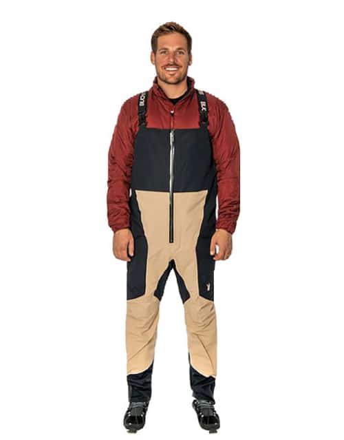 Buck N Bass Reservoir Rain Shell Bib - River Rock