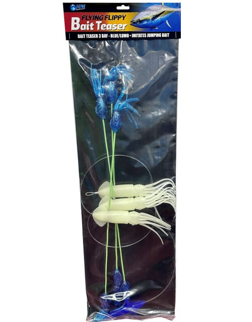 Flying Flip Bait - 3 Bay Blue Lumo