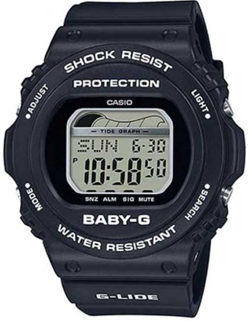 CASIO BABY-G G-LIDE BLACK DIGITAL SURFING TIDE GRAPH WATCH BLX-570-1D