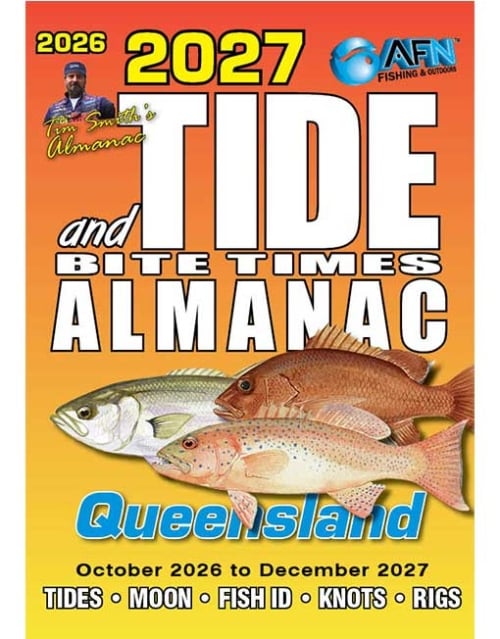 2027 Tide and Bite Time Almanac Cover - Queensland