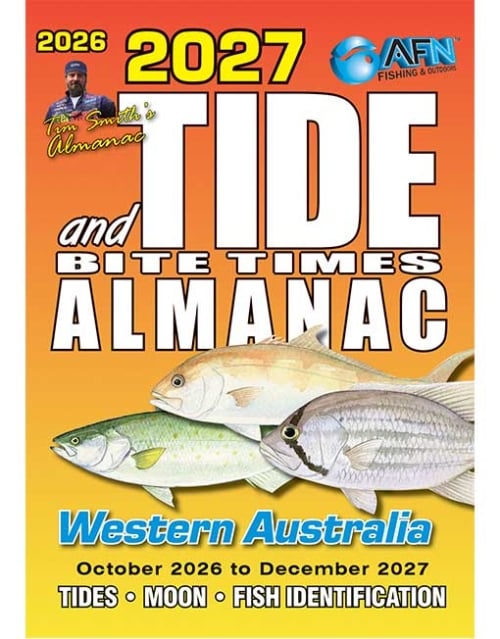 2027 Tide and Bite Time Almanac Cover - Western Australia